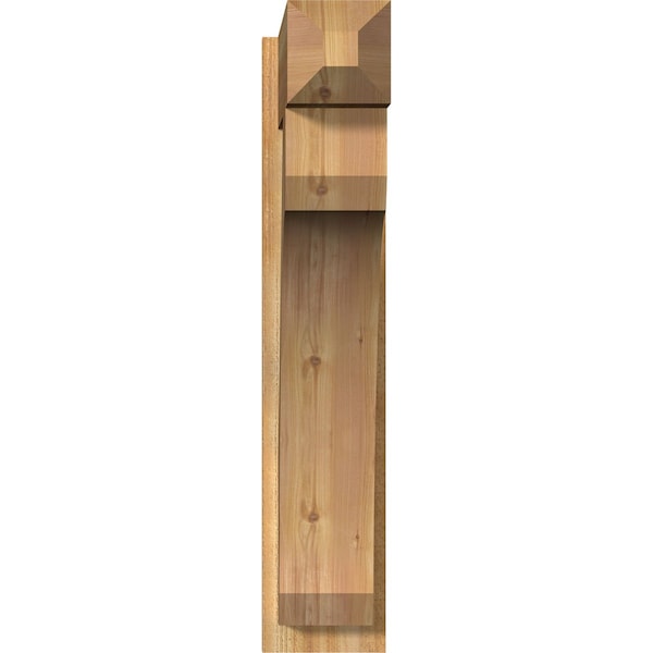 Legacy Craftsman Rough Sawn Outlooker, Western Red Cedar, 8W X 28D X 40H